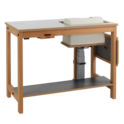 Sjöbergs Sewing machine table, with electrical, light gray