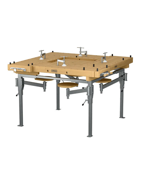 Sjöbergs EDU 1300, komplett 4-grupp med stålstativ och svängpall