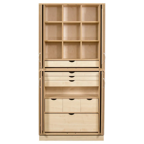 Sjöbergs Skåp 1, whiteboard-/björkdörrar