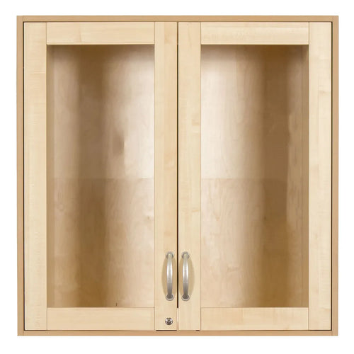 Sjöbergs Cabinet 1, glass/birch doors