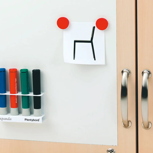 Sjöbergs Cabinet 1, whiteboard/birch doors