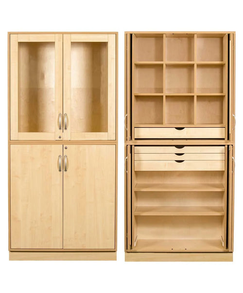 Sjöbergs Schrank 1, Glas-/Birkentür