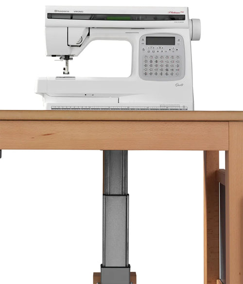 Sjöbergs Sewing machine table, with electrical, light gray