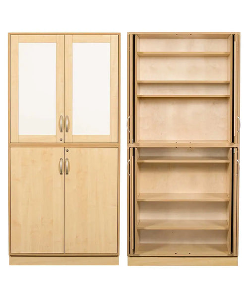 Sjöbergs Cabinet 1, whiteboard/birch doors