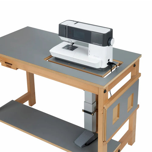 Sjöbergs Sewing machine table, with electrical, dark gray